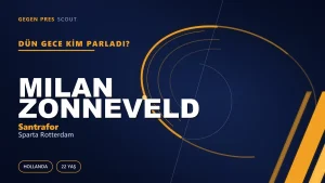 Milan Zonneveld Sparta Rotterdam’ı Zwolle’ye Karşı Neden Kurtardı? 1.98’lik Fabrika İşçisinin 8.6’lık Gecesini Söktük