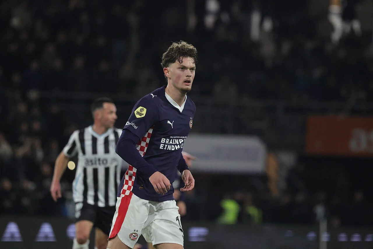 PSV Eindhoven formasıyla Paul Wanner maç anında