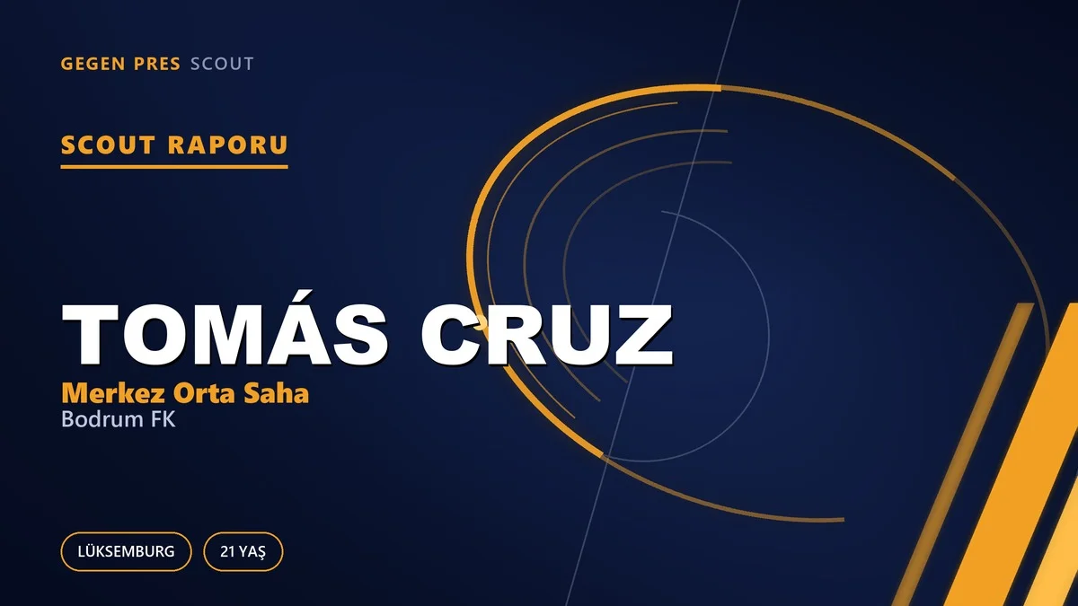 Tomás Cruz Kimdir? Bodrum FK’nın Yeni Lüksemburglu Orta Sahası — Scout Raporu