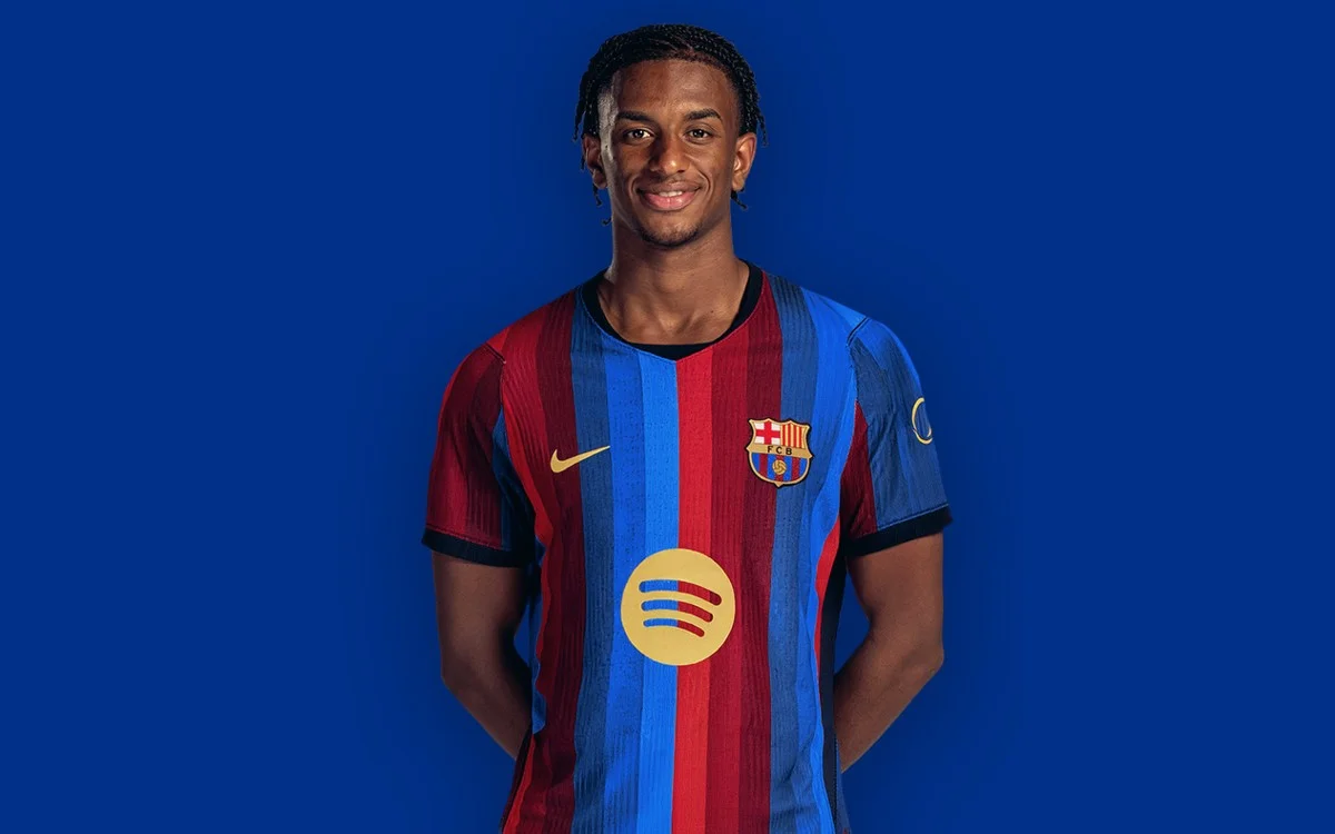 Alejandro Balde 3 numaralı Barcelona forması portre