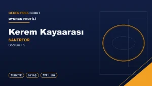 Kerem Kayaarası Kimdir? Bodrum FK’nın Genç Santrforu